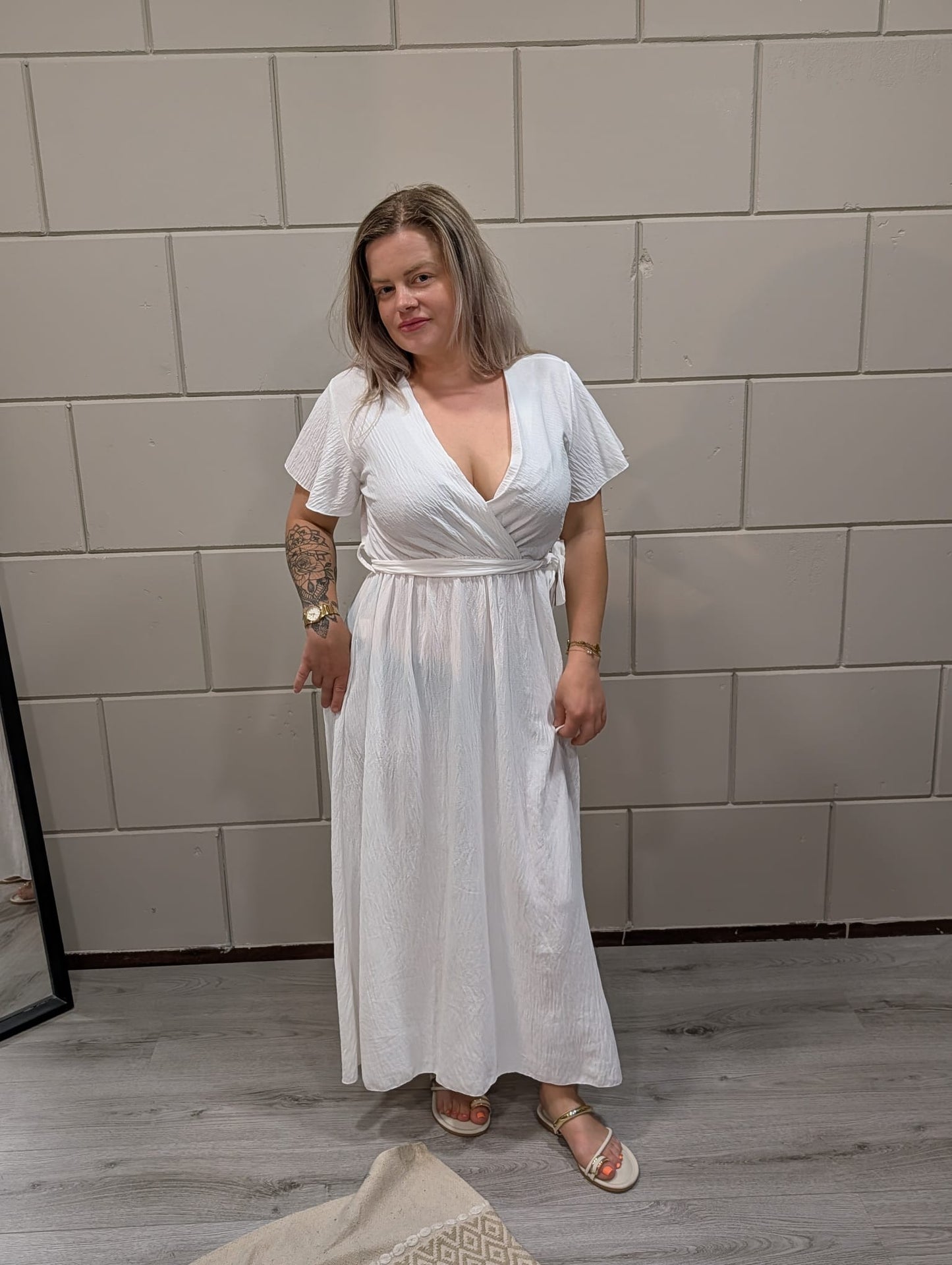 Luna Maxi Jurk Wit