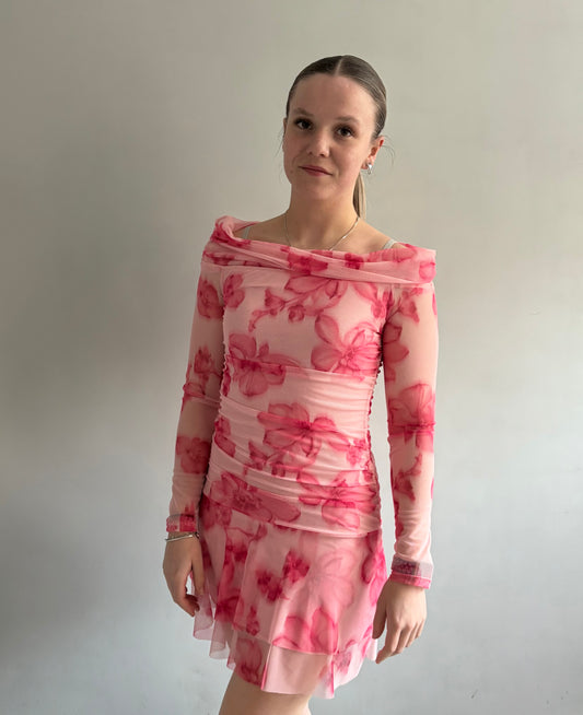 Blossom jurk roze