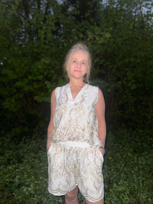2-delige Ibiza set - Goud Wit
