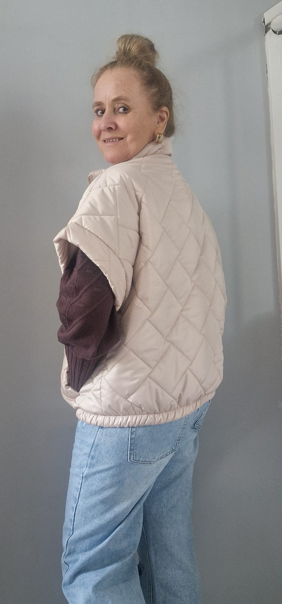 Bodywarmer met rits - Beige