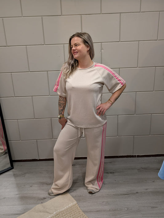 Comfy Beige Tweedelige Set