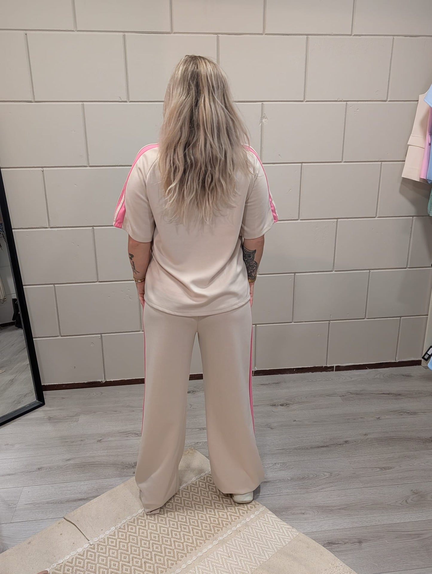 Comfy Beige Tweedelige Set