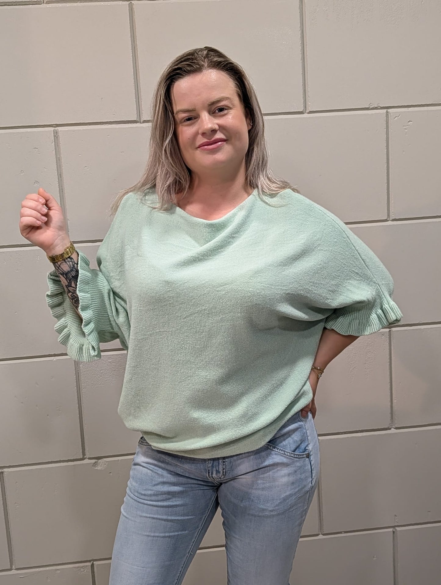 Dames T-shirt Livia Mint