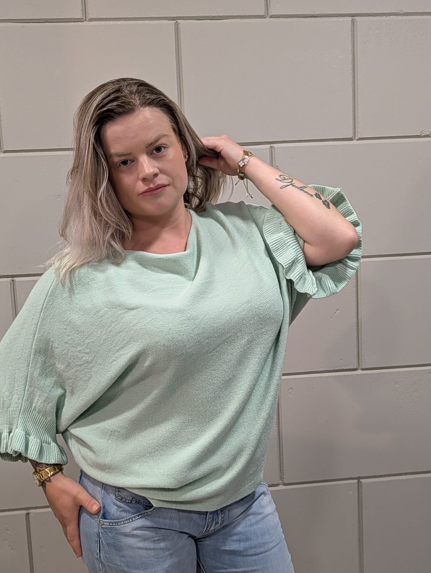 Dames T-shirt Livia Mint