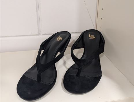 Slipper Maud met Hakje – Zwart