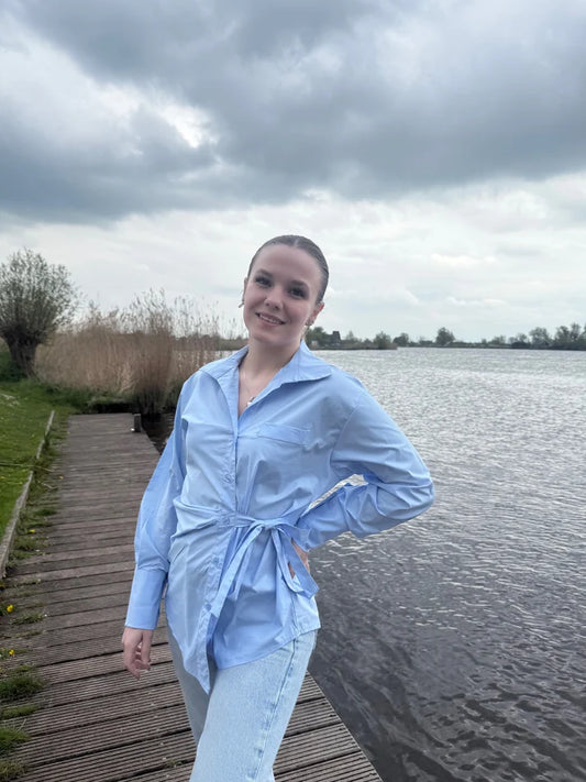 Blouse Anna Blauw